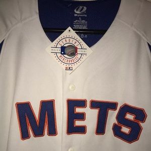 AUTHENTIC METS BUTTON UP LARGE JERSEY